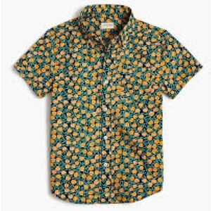 Crewcuts Boys Peach Short Sleeve Button Down Shirt 14